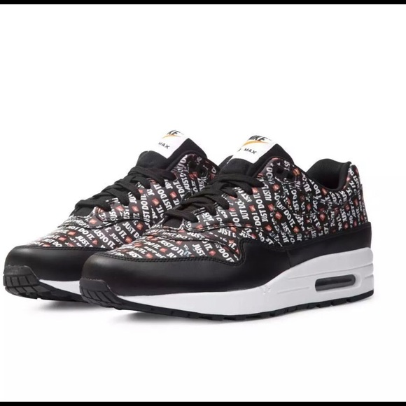 air max 1 black white orange air max 1 black white orange